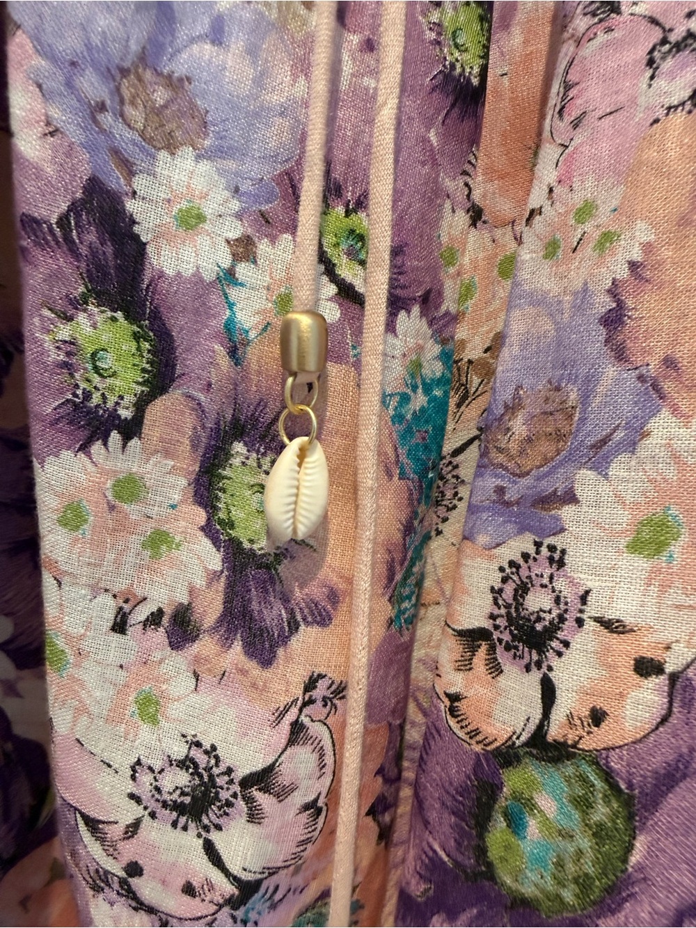 Zimmermann Cream Dress with Pastel Floral Embroidery - Picture 6 of 7